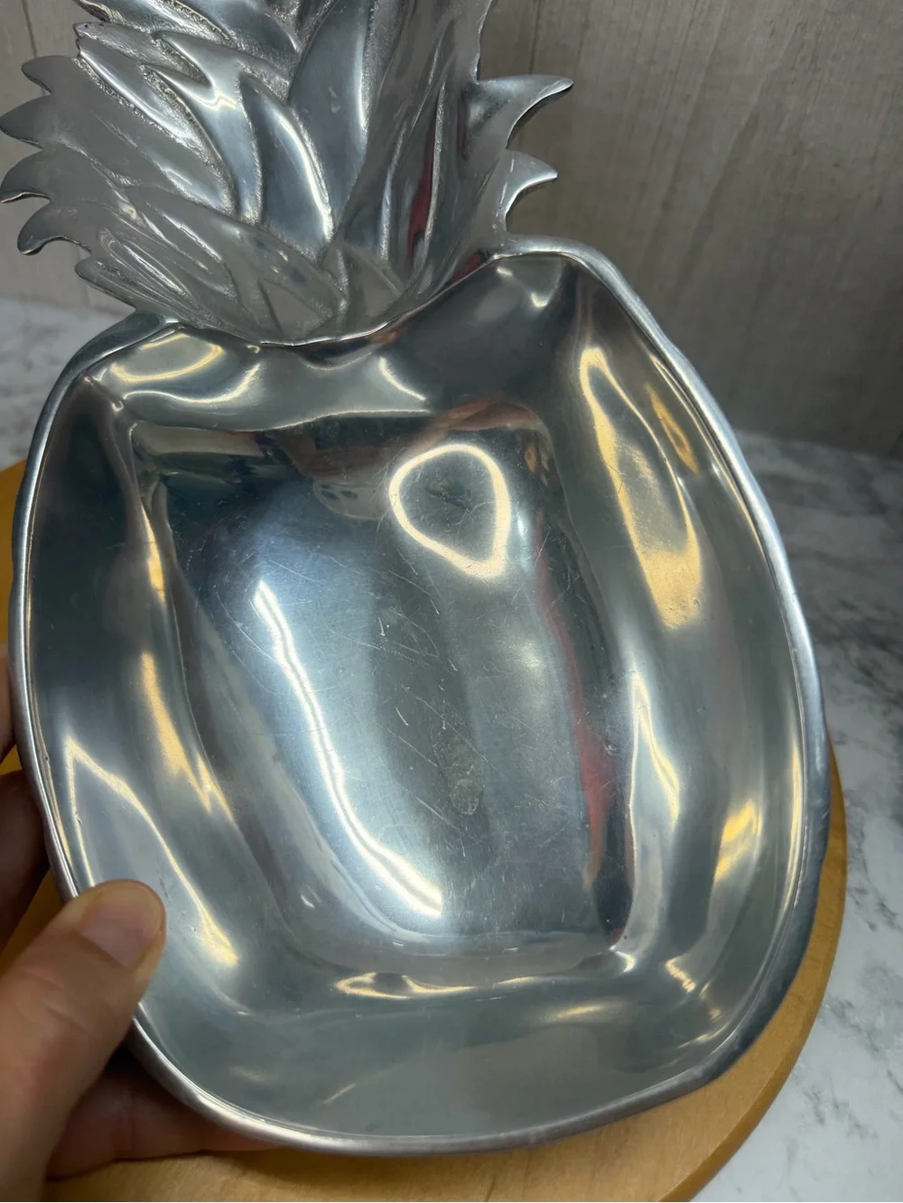 Mariposa Pineapple Decorative Serving Dish Candy Bowl Hawaiian Beach Theme